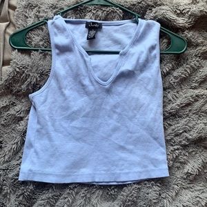 Basic baby blue tank top